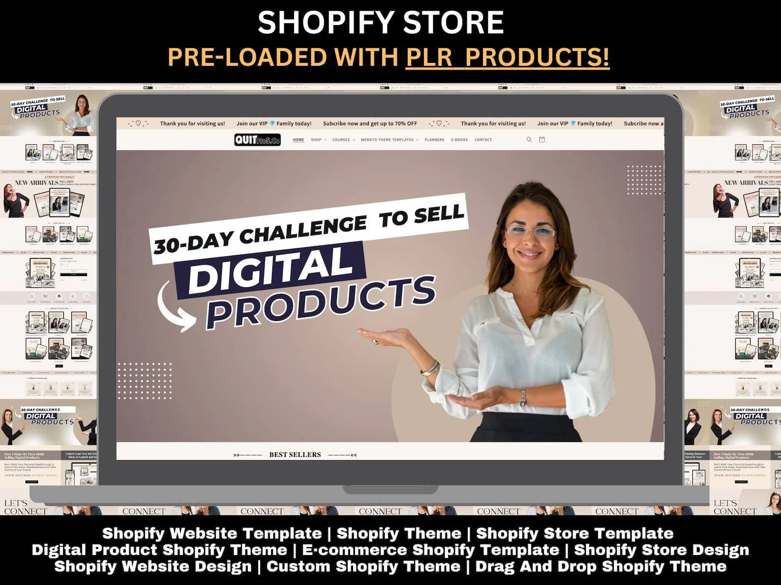 Custom Shopify Store Pre-loaded with our Entire Store Products!